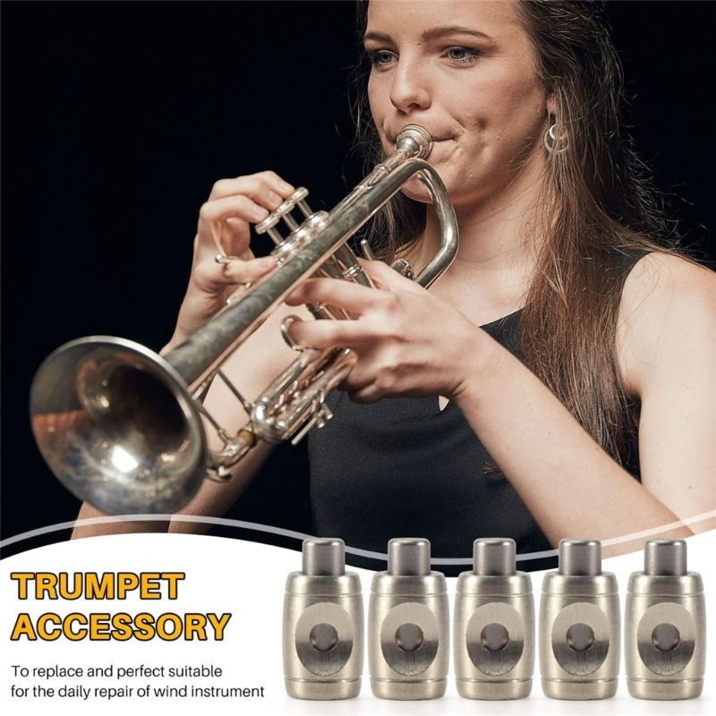 5Pcs High Efficiency Brass Drain Valves for Enhanced Sound Clarity in Trumpets Trombones Compact Durable Accessory