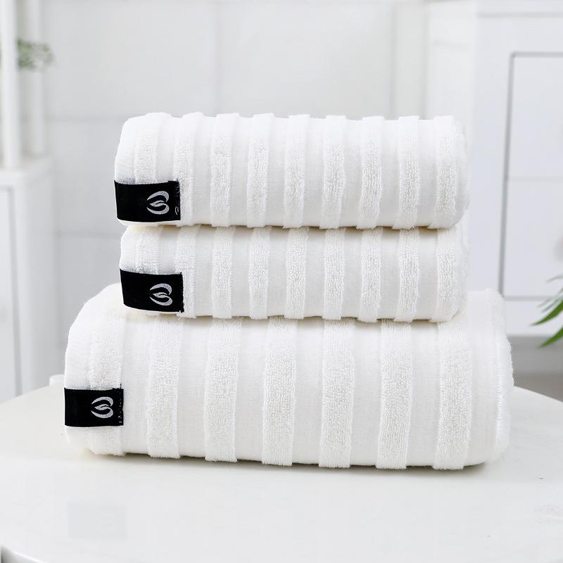 Premium 100% Cotton Towel Set: Soft, Thick Face, Bath, and Wash Towel Collection
