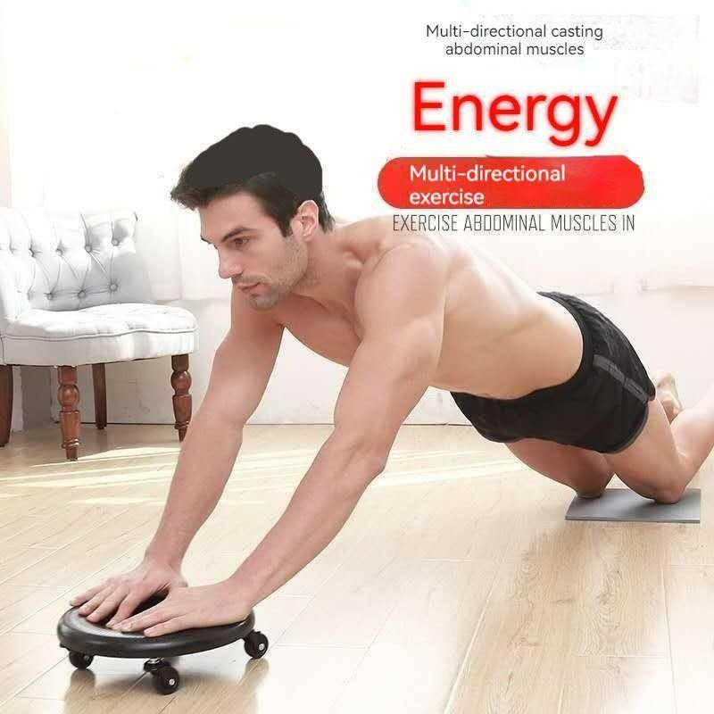 Umfassendes Training Gleitscheibe Bauchtrainer Indoor Stumm Fitnessgerät Multifunktionales Bauchmuskel-Skateboard