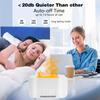 400ML Flame Essential Oil Diffuser Aromatherapy Humidifier with BT for Large Room, Office and Home