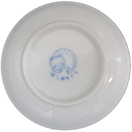 Ceramika Nekogura naczynia stołowe lekka zastawa stołowa wykonana w Mino ware Cat's (Mikrofon) 7-częściowy zestaw, (Użytkujący), Japonia,