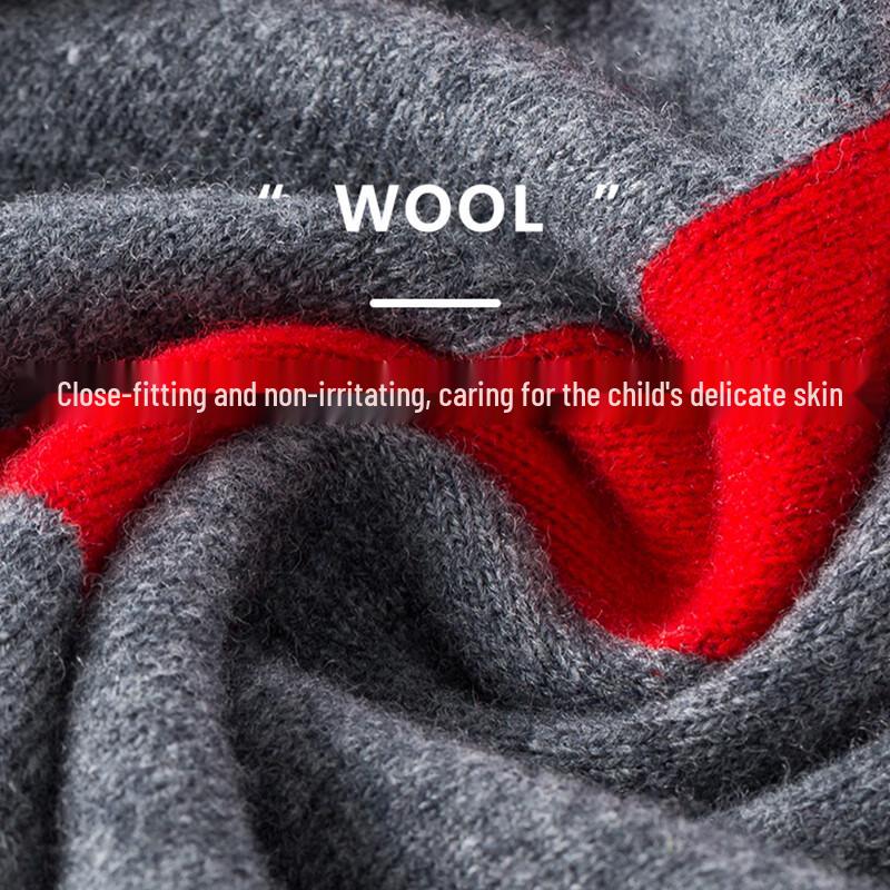 Hengyuanxiang Kids' 100% Wool Knitted Sweater