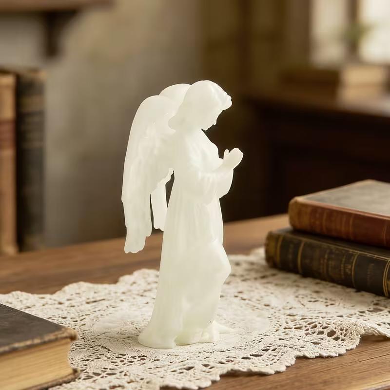 Adorable Glow in the Dark Angel Figurines with Fairy Elements for Tranquil Home Decoration