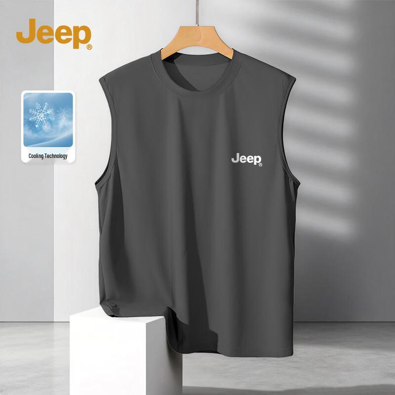 JEEP Men s Summer Breathable Ice-Feel Tank Top L