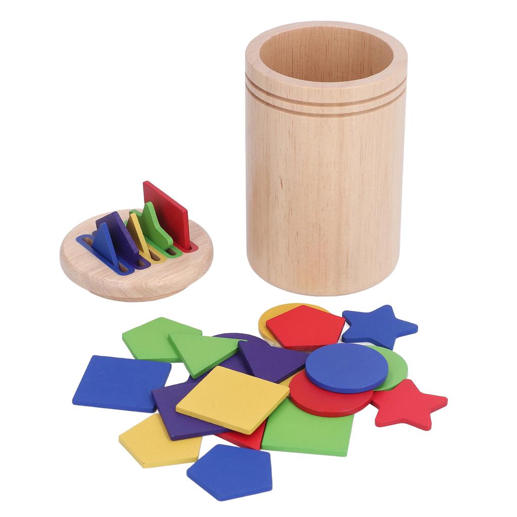 Wooden Color Sorting Toys Fine Motor Skills Educational Puzzle Toy Sensory Matching Game for 1-3 Yea