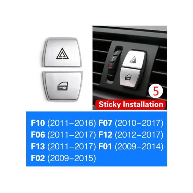 For BMW 5 6 7 Series 5GT F10 F11 F06 F07 F12 F01 F02 Heater Climate Air Conditioning Control Panel Button Cover Automotive Parts