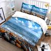 Beach Decor Three-Piece Set Multiple Sizes Kid's And Adults' Bedroom Exquisite 3PC Bedding Set, Gift