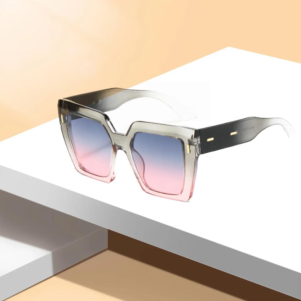 Trendy Square Sunglasses for Men Women Designer Brand Shades UV Protection Eyewear Fashion Sun Glasses Goggles