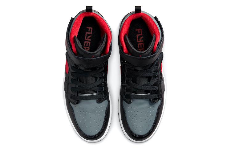 Jordan 1 High FlyEase Nero Gym Red Grigio Fumo CQ3835-006