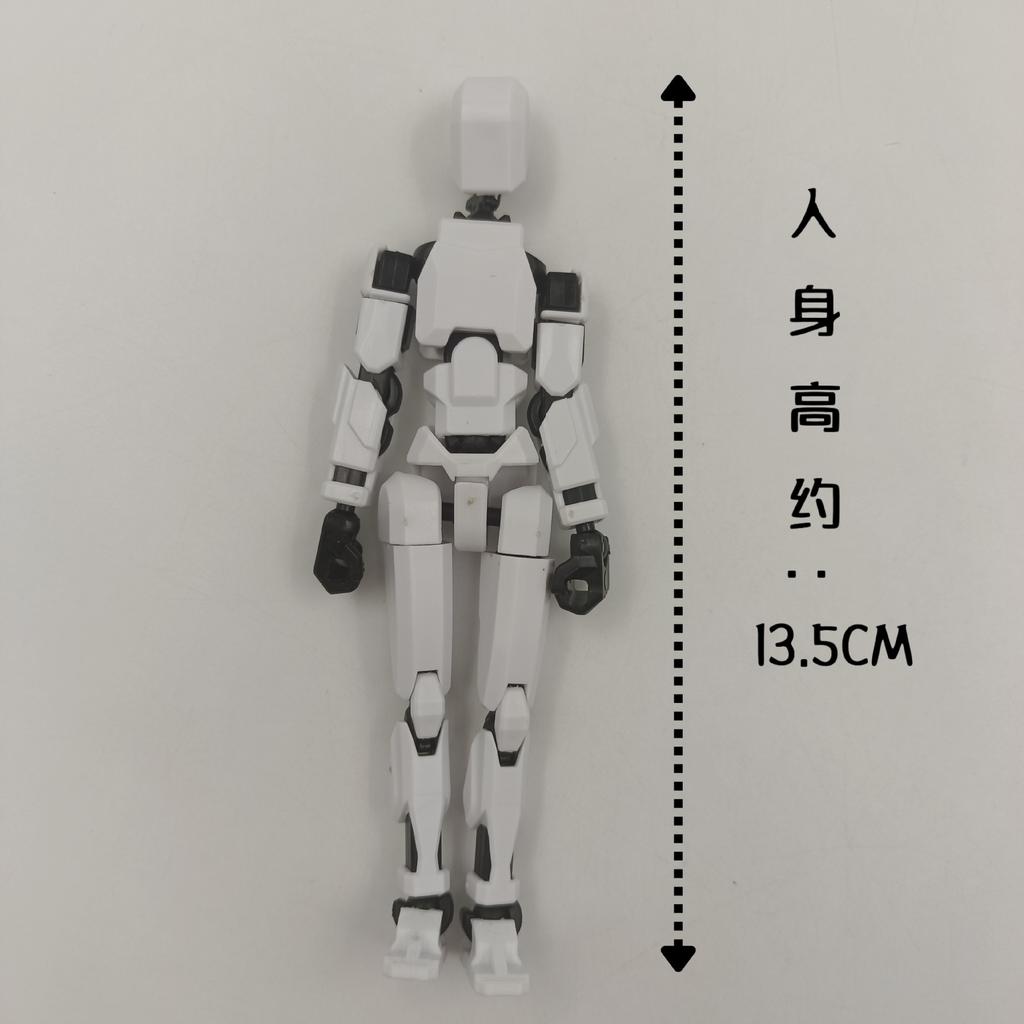 6 Action Figures With 8 Wings Women's Accessories 3D Printed Mannequin Multi-Jointed Movable Shapeshift Robot Decoration