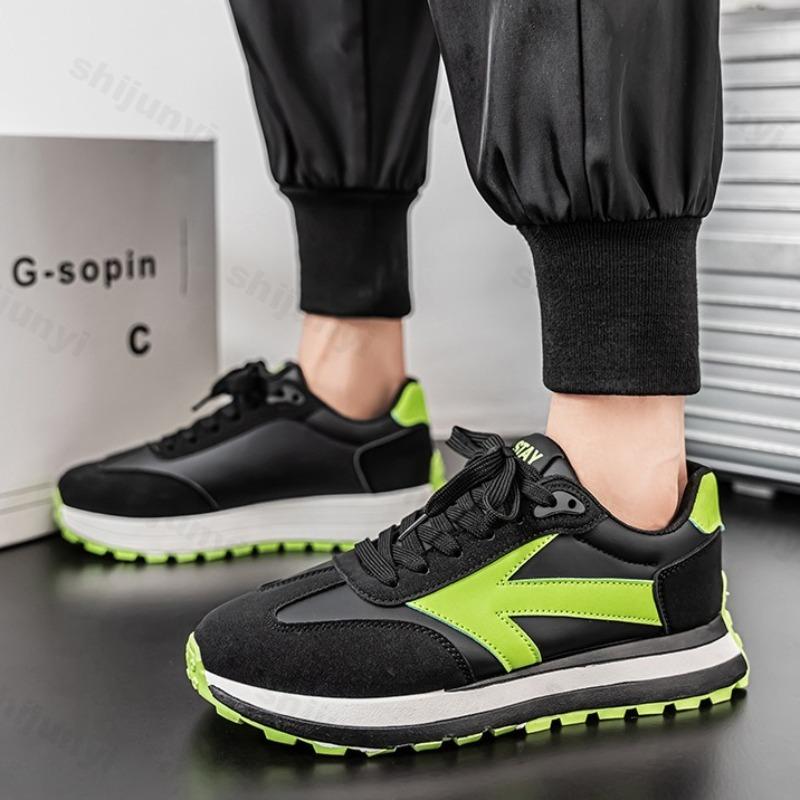 Fashion Spring Men's Shoes 2025 New Fashion Trend Versatile Thick Sole Casual Shoes Anti Slip Wear-resistant Comfortable Chunky sneakers