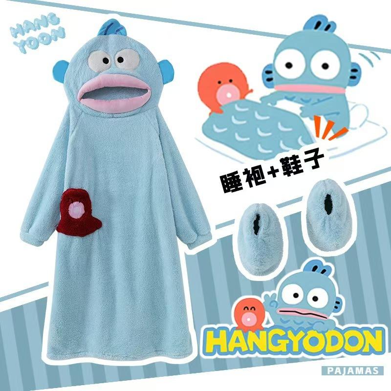 Men's and women's fall and winter sports and leisure warm TV blanket premium women's plush soft robe fluffy warm fluffy bathrobe robe long robe