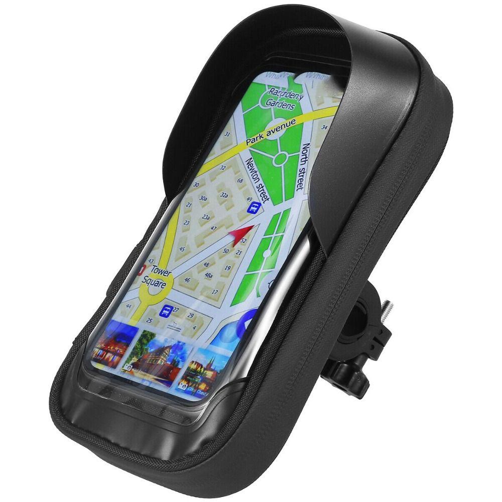 

Черная сумка для крепления телефона на велосипед Водонепроницаемый велосипедный руль Держатель для мобильного телефона Сумка-держатель для мобильного телефона