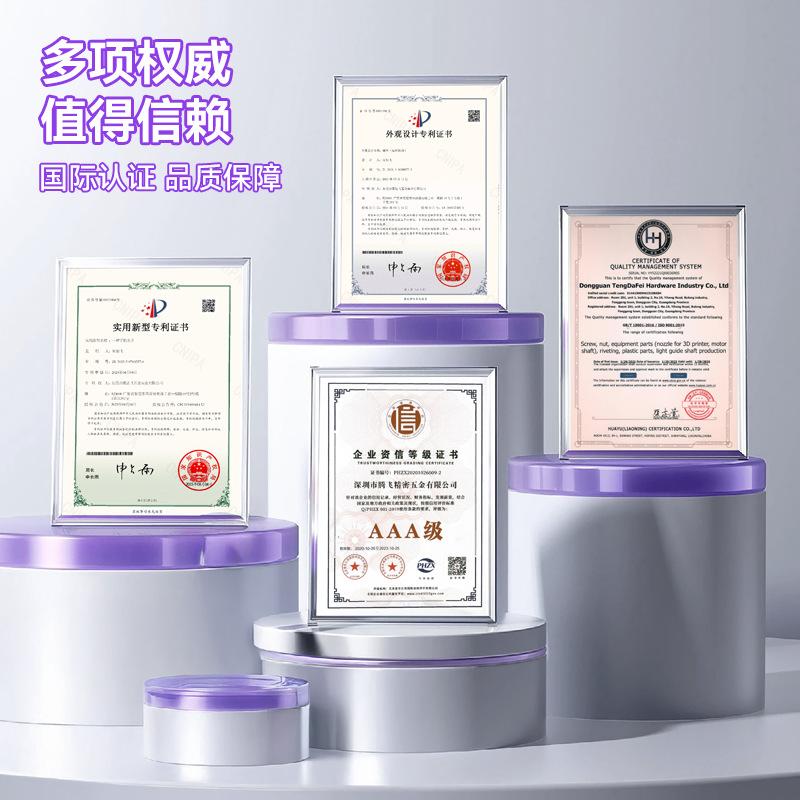 M4 Hand-Tightened Quick Release C-Ring Screw in Stainless Steel/Nickel-Plated Carbon Steel with Display Base for Large Remote Controls