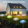 LED Solar Jellyfish Garden Lights Outdoor Waterproof Christmas Ornaments Yard Balcony Lawn Decoration Solar Powered Flowers Lamp