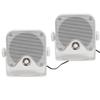 1 Pair 4in Marine Box Speakers 100W Heavy Duty Waterproof Outdoor Sound System for ATV UTV Tractor Truck