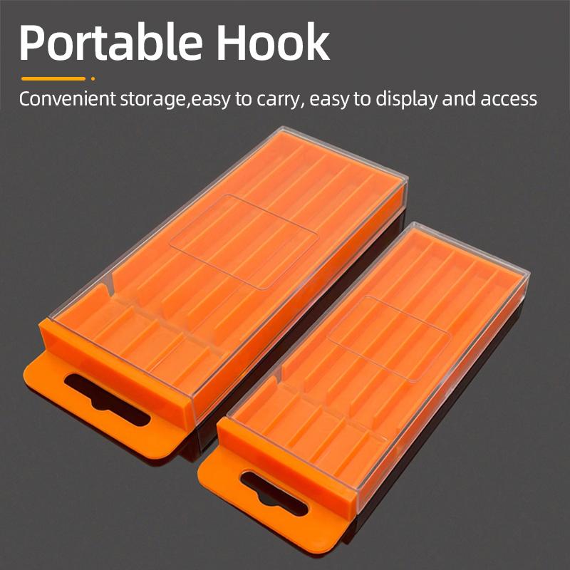 Drill Storage Box Plastic Drawing Box Special Tool Box For Twist Drill Tap Accessories Parts Storage Box