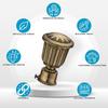 Curain Rod Holder Set With Curtain Knobs | Artistic Curtain Holders |  Curtain Rod End Caps for Home and Offices for Window and Door/ Pack of 4