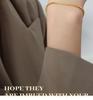 18K Gold Titanium Steel Versatile Bracelet for Women - Non-fading, Sweet Girl Chain
