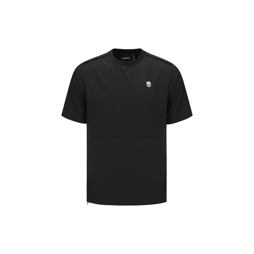 HYDROGEN Men'S Woven Hybrid Short Sleeve Round Neck