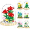 Excellent Flowers Building Toys Smooth Surface Bonsai Flower Block Set