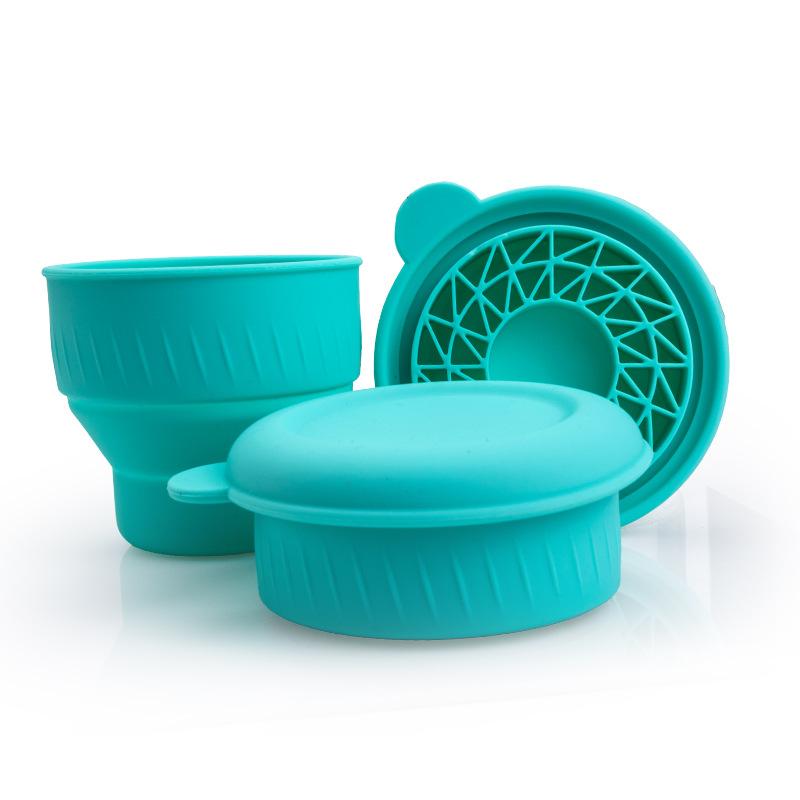 Multifunction Silicone Folding Makeup Brush Cleaning Cup Cleaning And Drying Storage Cup Beauty Cosmetic Brush Scrub Cup