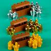 MOC Vzácné usazeniny Stavební kostky Poklad Pirátská mapa Zlatá ruda Stříbrná cihla Krabice Diamantové kostky Hračky Dárek