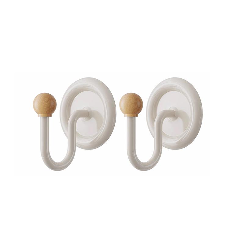 Bathroom Creative Hooks, Punch-Free, Strong Load-Bearing Adhesive, Household Bathroom Wall-Mounted Towel Hooks, Traceless