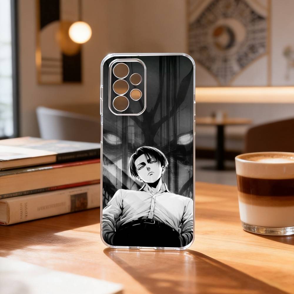 A-Attack on Titan L-Levi A-Ackerman  Phone Case Transparent Silicone Soft For Samsung S25,S24,S21,S22,S23,S30,Ultra,S20,Plus,Fe