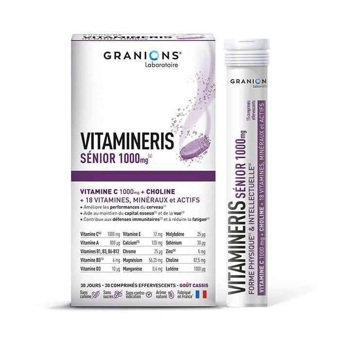 Granions Vitamineris Senior 1000mg + Vitamin C, Choline - 30 Tablets