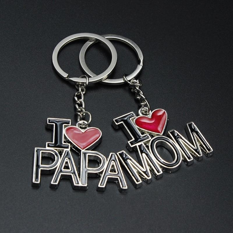 Gifts For Father's/Mother's Day Fashion Gifts Creative Stylish  Key Chain Alloy Key Ring Set