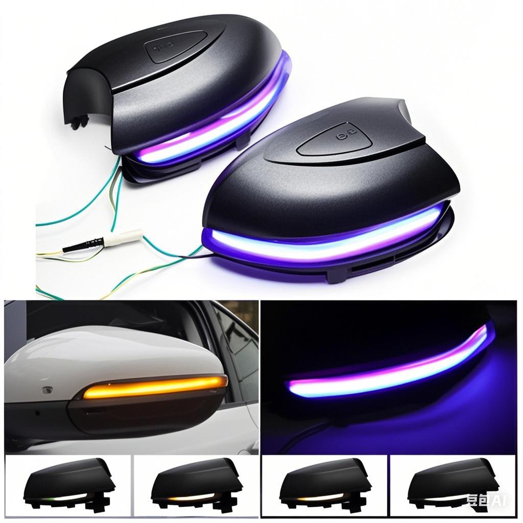 LJZ Dynamic LED Wing Mirror Turn Signal Light 12V VW Golf 6 MK6 2008-2012 Rearview Indicator Lamp Sequential Blinker