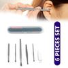 Graidient Span 6-Piece Stainless Steel Ear Cleaning Kit – Safe, Reusable & Effective Ear Wax Remover