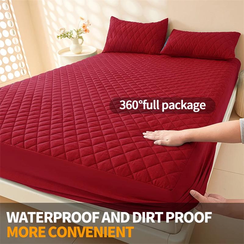 2026 Waterproof Bed Cover Bedding Set Anti Dust Waterproof Bedspread Bed Mattress Cover Bed Fitted Sheet Bedcloth