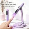 YIKOOLIN Mini Handheld UV Light Nail Lamp with Stand Handheld UV Light with Display for Gel Nail Rechargeable USB Nail Dryer