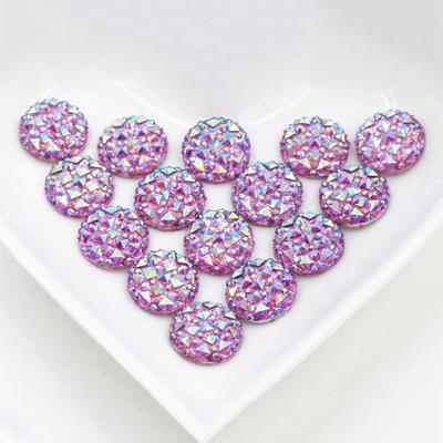 40pcs 12mm Mix Colors Flat Back Resin Cabochons Cameo DIY Jewelry Making Accessories Findings