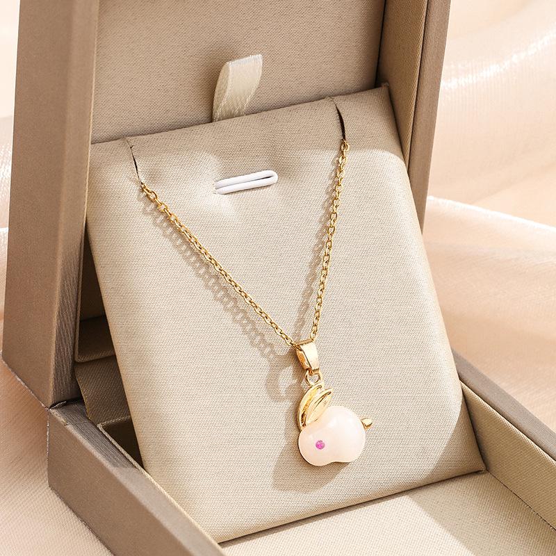 

Модное ожерелье с подвеской в виде лося 2022 года — цепочка на ключицу в стиле знаменитостей для женщин