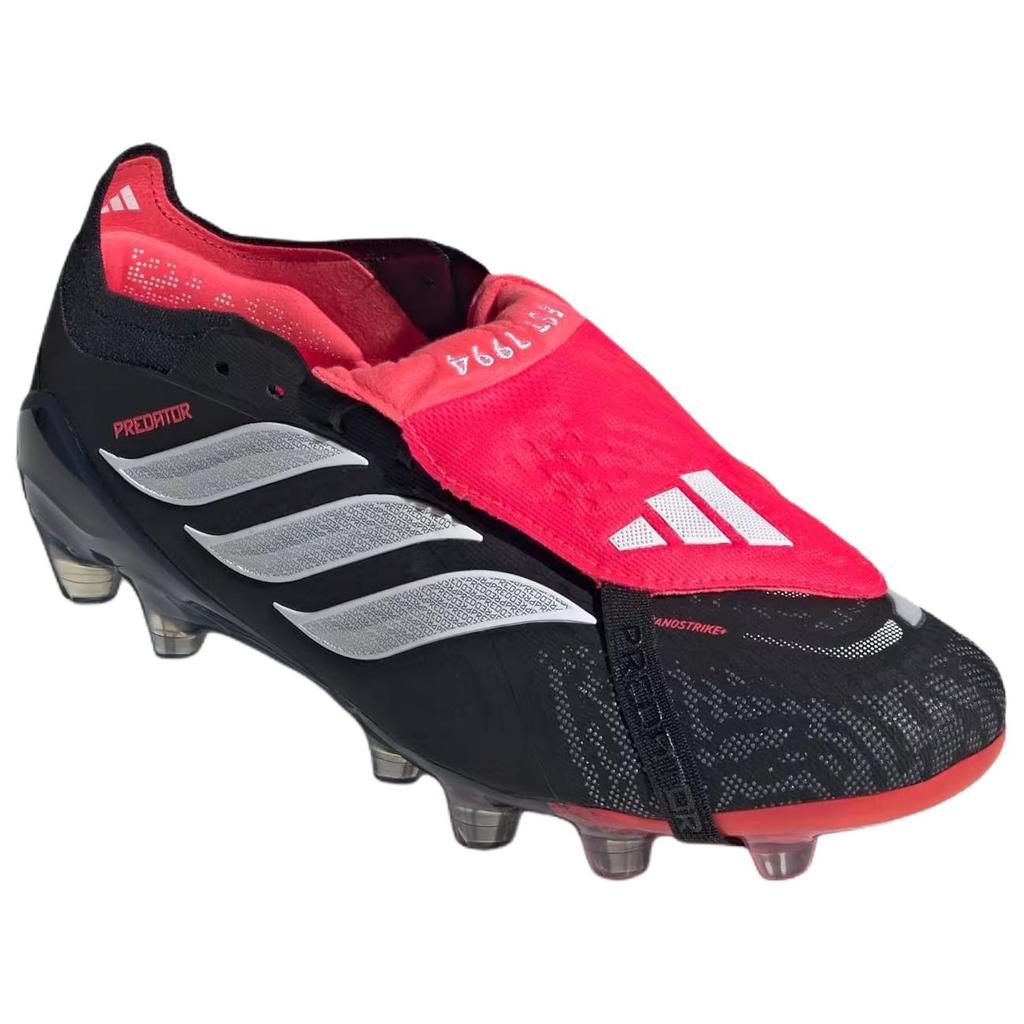 Adidas PREDATOR ELITE Comfortable HG Hard Ground Artificial Turf Soccer Shoes Unisex Black Red KI6300