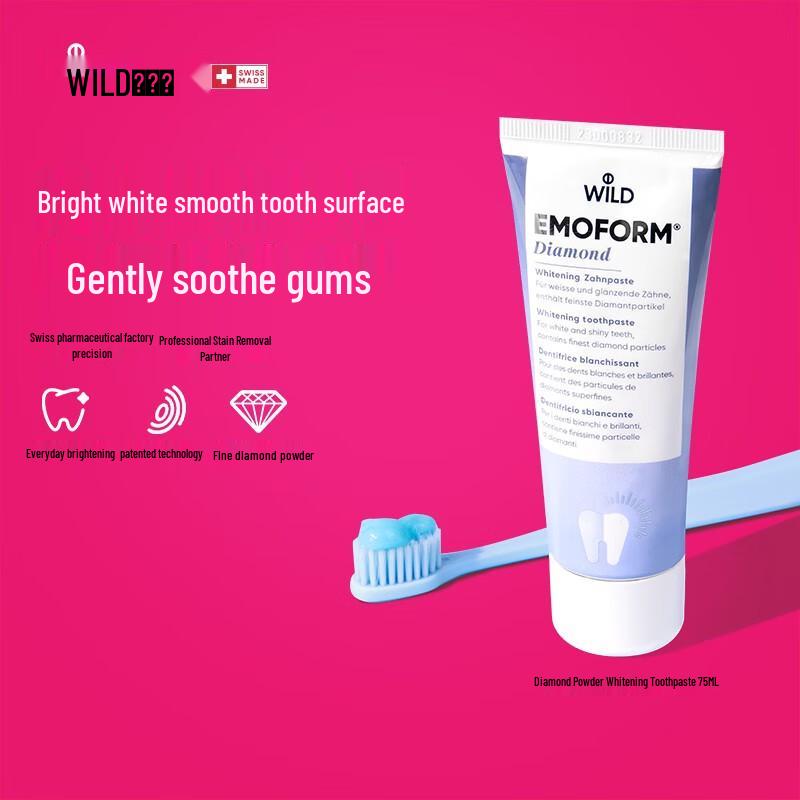 Wild Swiss Diamond Powder Whitening Toothpaste