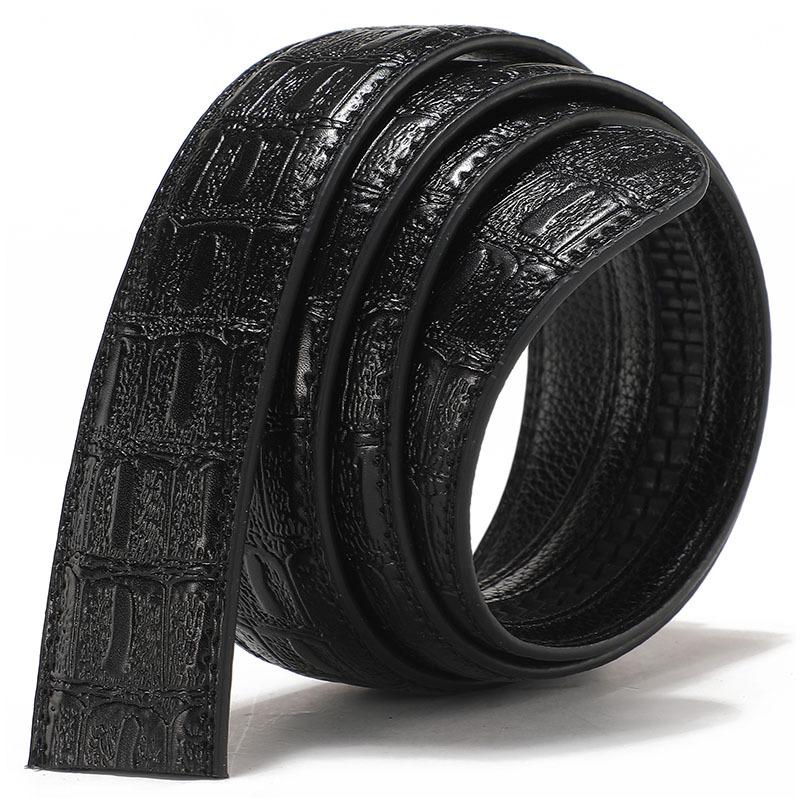 

Mary Belt, men s imitation leather belt without scalp, automatic buckle without head and trousers belt 130cm