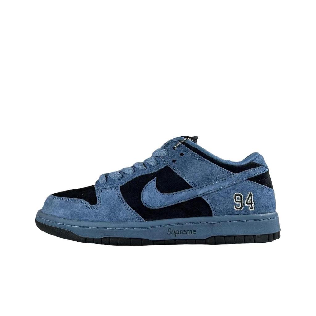 Nike Supreme X Dunk Low SB Ocean Fog Unisex Sneakers Blue Black HQ8487-400