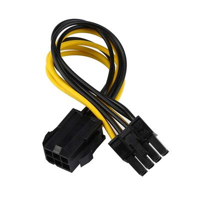 Audiophile Buchse auf Stecker Konvertierung Hilfsstromversorgung für Video 1 ca. 20cm PCI-E 6-Pin 8-Pin Kabel, Karte, Stück,