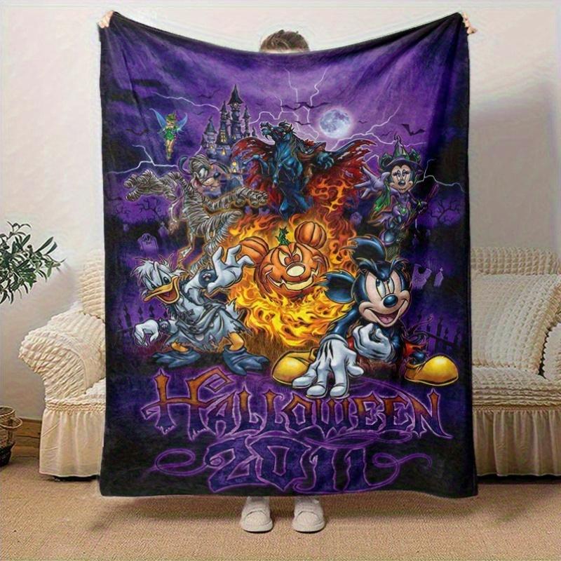 1pc, Spooky Halloween Magic Home Decor Blanket, Flannel Throw for Your Couch, Perfect Gift Idea, Ideal for Bedroom, Living Room