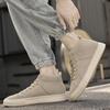 Fashion Men's Fashion Lace-Up Boots Soft Comfortable Walking Shoes Anti-Slip Sole Streetwear Sneakers Outdoor Travel Hiking Ankle Boots