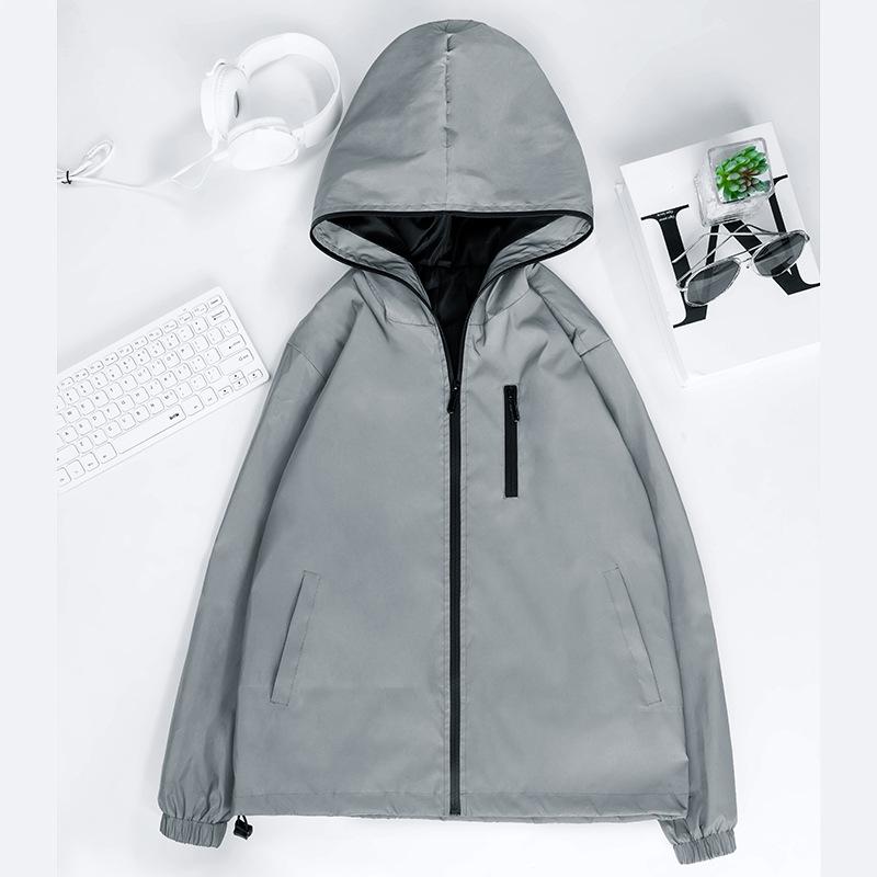 Men's Reflective Hooded Windproof Jacket - Autumn Mountaineering Style