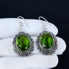 Unique Peridot Gemstone Earrings, 925 Sterling Silver Earrings, Silver Earrings For Gift, Peridot Dangle Drop Earrings For Valentine's Day Gifts