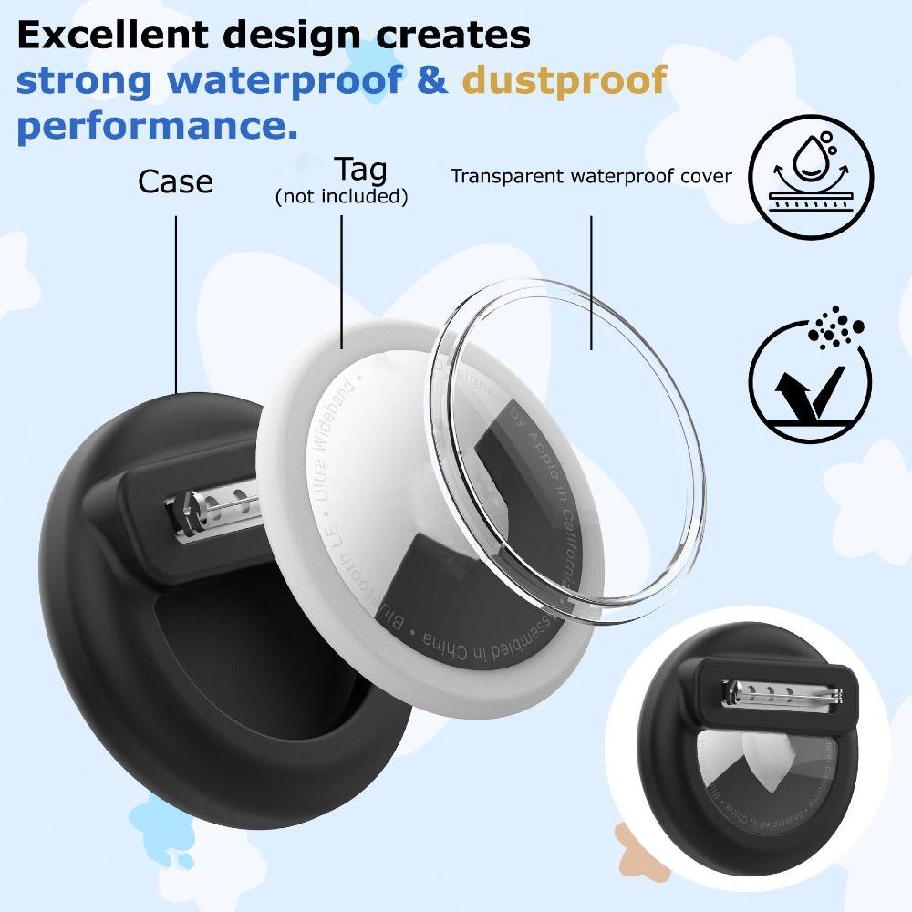 Clothing Decorative Hidden Tracker Holder Locator Protective Cover for AirTag Kids Elderly