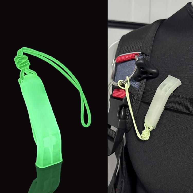 Adjustable Strap Safety Pennywhistle High Pitched Survival Gadget for Camping Hiking Weatherproofs Plastic Construction
