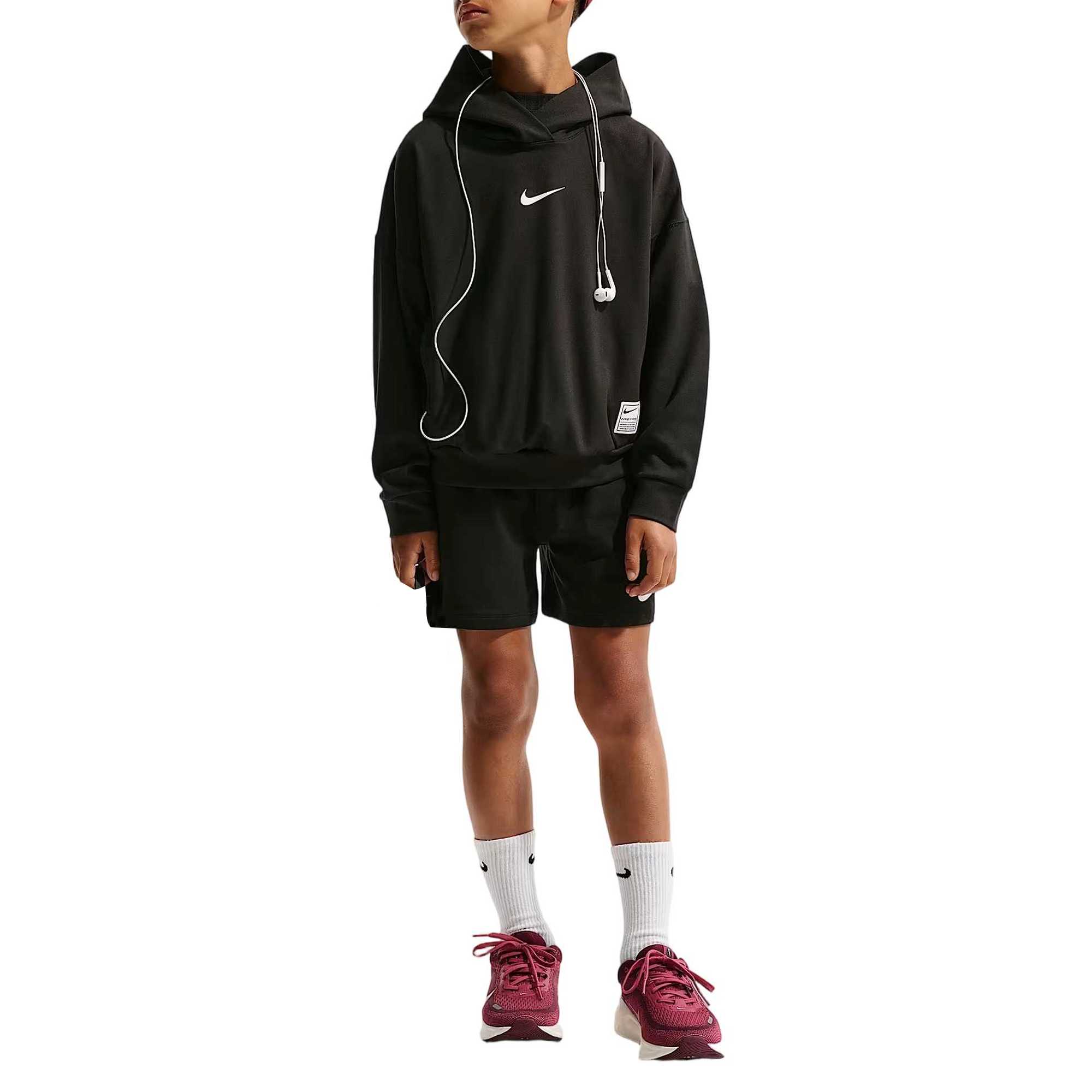 Nike Детская толстовка с капюшоном Pro Dri-FIT IF1723-010 S