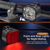 Waterproof LED Bike Light Combo Cycling Safety Lights Night Commuting Cycling